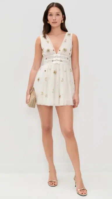 LoveShackFancy Lawton Dress Lunar Gold | Thumbnail 5 LoveShackFancy Lawton Dress Lunar Gold | Thumbnail 5