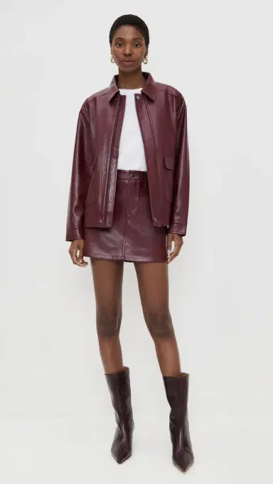 Pistola Abi Skirt Cabernet | Thumbnail 5 Pistola Abi Skirt Cabernet | Thumbnail 5