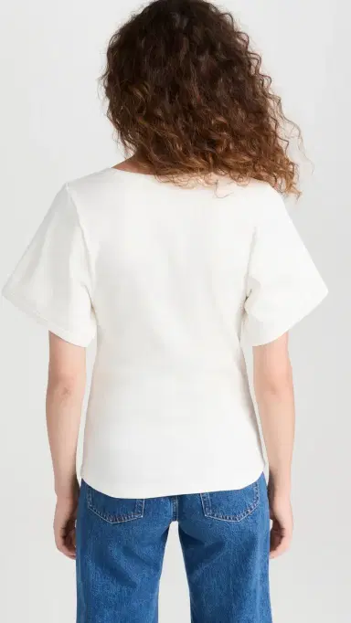 By Malene Birger Lunai Tee Soft White M | Thumbnail 3 By Malene Birger Lunai Tee Soft White M | Thumbnail 3