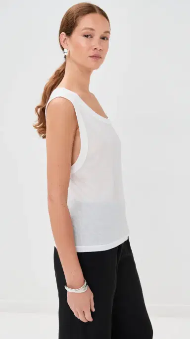Co Jersey Tank Top Ivory M | Thumbnail 4 Co Jersey Tank Top Ivory M | Thumbnail 4