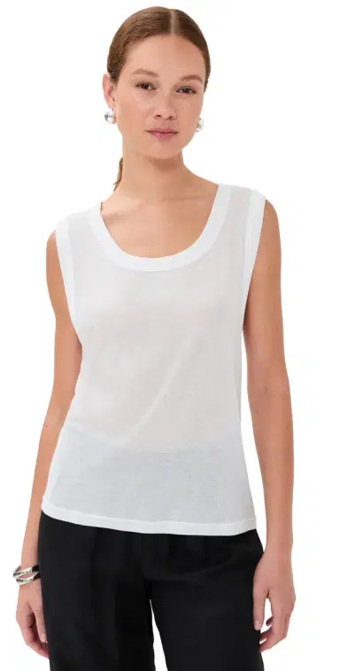Co Jersey Tank Top Ivory M | Thumbnail 1 Co Jersey Tank Top Ivory M | Thumbnail 1