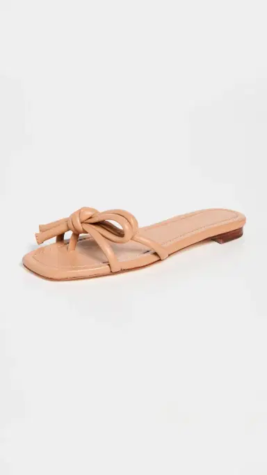 Loeffler Randall Hadley Leather Bow Flat Sandals Dune 9 | Thumbnail 5 Loeffler Randall Hadley Leather Bow Flat Sandals Dune 9 | Thumbnail 5