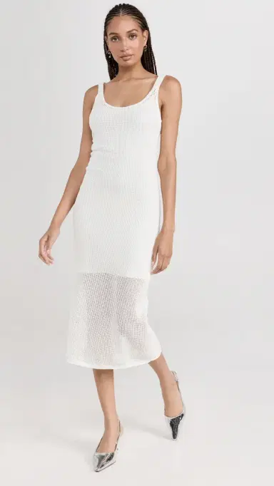 Staud Jessica Knit Coverup Dress White | Thumbnail 5 Staud Jessica Knit Coverup Dress White | Thumbnail 5