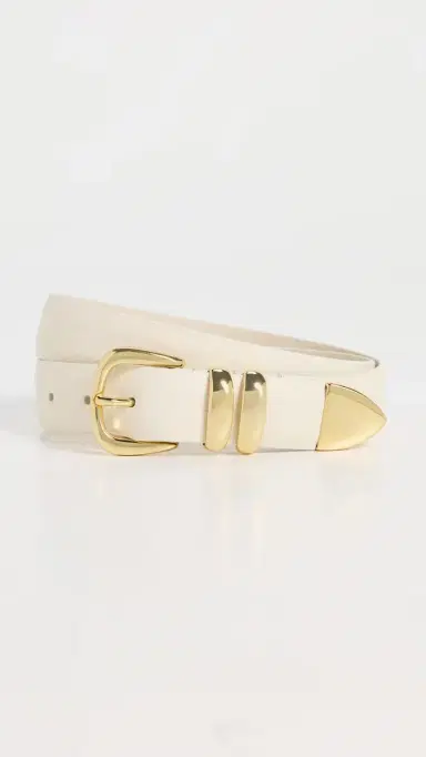 Anderson's Narrow Soft Grained Calf Leather Belt Ivory F3 70 | Thumbnail 2 Anderson's Narrow Soft Grained Calf Leather Belt Ivory F3 70 | Thumbnail 2