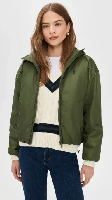 Polo Ralph Lauren Recycled Polyester Puffer Jacket New Olive | Thumbnail 2 Polo Ralph Lauren Recycled Polyester Puffer Jacket New Olive | Thumbnail 2