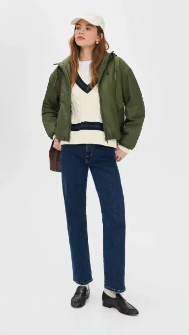 Polo Ralph Lauren Recycled Polyester Puffer Jacket New Olive | Thumbnail 5 Polo Ralph Lauren Recycled Polyester Puffer Jacket New Olive | Thumbnail 5