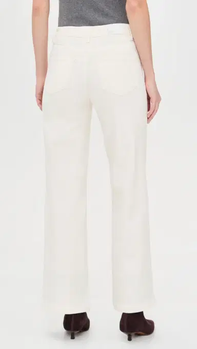 PAIGE Anessa Jeans 31 with Rounded Inset Pockets Tonal Ecru | Thumbnail 3 PAIGE Anessa Jeans 31 with Rounded Inset Pockets Tonal Ecru | Thumbnail 3