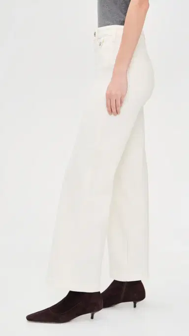 PAIGE Anessa Jeans 31 with Rounded Inset Pockets Tonal Ecru | Thumbnail 4 PAIGE Anessa Jeans 31 with Rounded Inset Pockets Tonal Ecru | Thumbnail 4