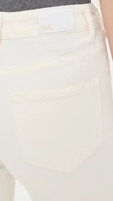 PAIGE Anessa Jeans 31 with Rounded Inset Pockets Tonal Ecru | Thumbnail 6 PAIGE Anessa Jeans 31 with Rounded Inset Pockets Tonal Ecru | Thumbnail 6