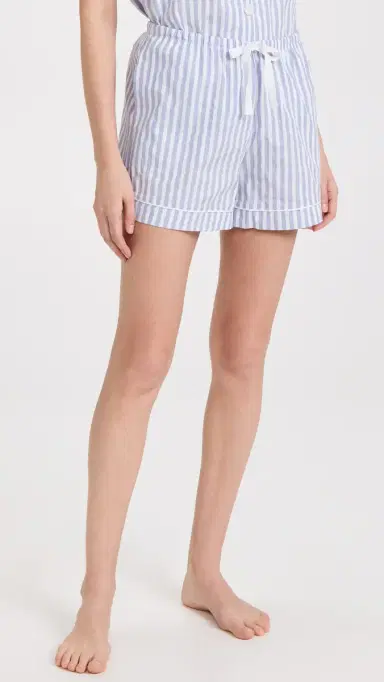 BedHead PJs Classic Stripe Pajama Set Blue 3D | Thumbnail 5 BedHead PJs Classic Stripe Pajama Set Blue 3D | Thumbnail 5