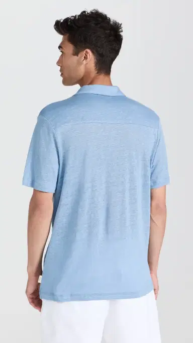 Onia Shaun inen Polo Dusty Blue | Thumbnail 3 Onia Shaun inen Polo Dusty Blue | Thumbnail 3