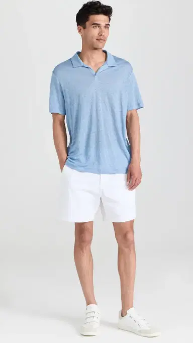 Onia Shaun inen Polo Dusty Blue | Thumbnail 5 Onia Shaun inen Polo Dusty Blue | Thumbnail 5