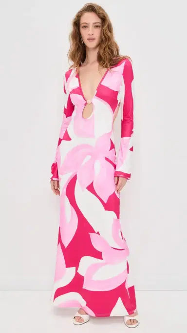 Seven Wonders Amoree Long Sleeve Maxi Dress Amoree Pink | Thumbnail 2 Seven Wonders Amoree Long Sleeve Maxi Dress Amoree Pink | Thumbnail 2
