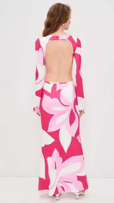 Seven Wonders Amoree Long Sleeve Maxi Dress Amoree Pink | Thumbnail 3 Seven Wonders Amoree Long Sleeve Maxi Dress Amoree Pink | Thumbnail 3