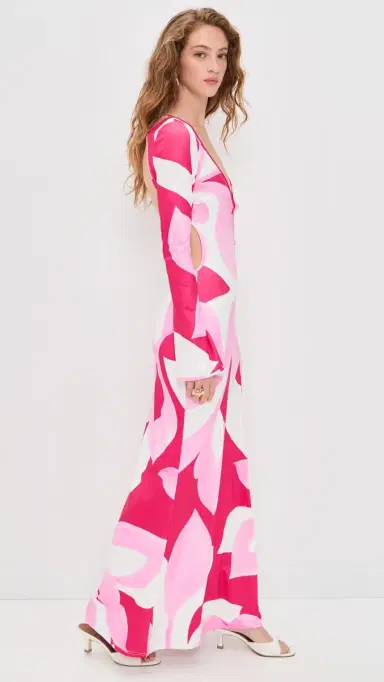 Seven Wonders Amoree Long Sleeve Maxi Dress Amoree Pink | Thumbnail 4 Seven Wonders Amoree Long Sleeve Maxi Dress Amoree Pink | Thumbnail 4