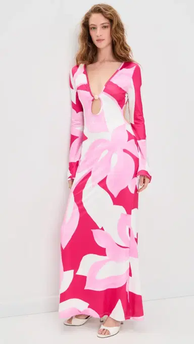Seven Wonders Amoree Long Sleeve Maxi Dress Amoree Pink | Thumbnail 5 Seven Wonders Amoree Long Sleeve Maxi Dress Amoree Pink | Thumbnail 5