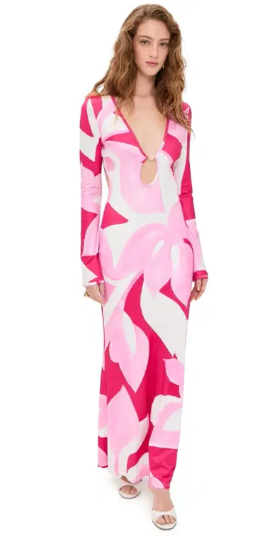 Seven Wonders Amoree Long Sleeve Maxi Dress Amoree Pink | Thumbnail 1 Seven Wonders Amoree Long Sleeve Maxi Dress Amoree Pink | Thumbnail 1