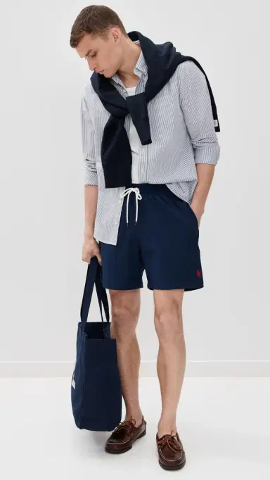 Polo Ralph Lauren Traveler Solid wim Trunks 6 Newport Navy | Thumbnail 5 Polo Ralph Lauren Traveler Solid wim Trunks 6 Newport Navy | Thumbnail 5