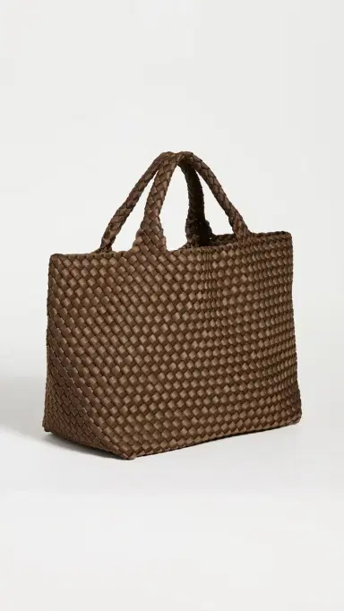 NAGHEDI St. Barths Medium Tote Mink One Size | Thumbnail 4 NAGHEDI St. Barths Medium Tote Mink One Size | Thumbnail 4