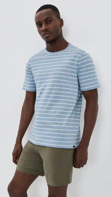 Faherty Sunwashed Tee Bermuda Sail Stripe | Thumbnail 2 Faherty Sunwashed Tee Bermuda Sail Stripe | Thumbnail 2