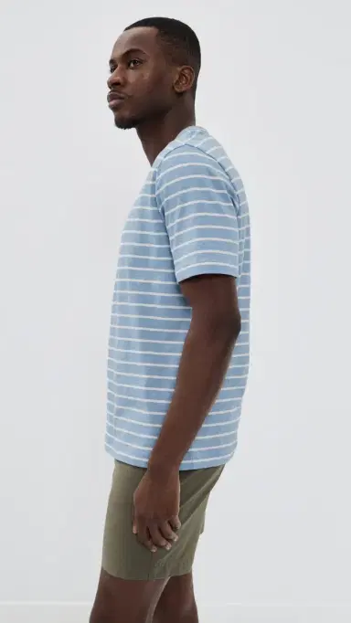Faherty Sunwashed Tee Bermuda Sail Stripe | Thumbnail 4 Faherty Sunwashed Tee Bermuda Sail Stripe | Thumbnail 4