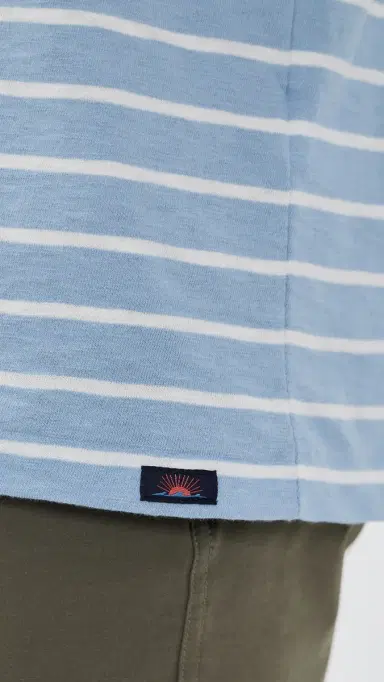 Faherty Sunwashed Tee Bermuda Sail Stripe | Thumbnail 6 Faherty Sunwashed Tee Bermuda Sail Stripe | Thumbnail 6