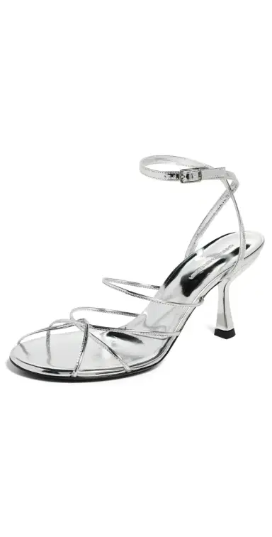 Christopher Esber Blaze Metallic Heels Mirror 37 | Thumbnail 1 Christopher Esber Blaze Metallic Heels Mirror 37 | Thumbnail 1