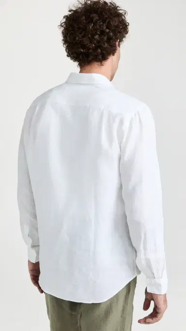 Vilebrequin Caroubis Linen Shirt Blanc | Thumbnail 4 Vilebrequin Caroubis Linen Shirt Blanc | Thumbnail 4