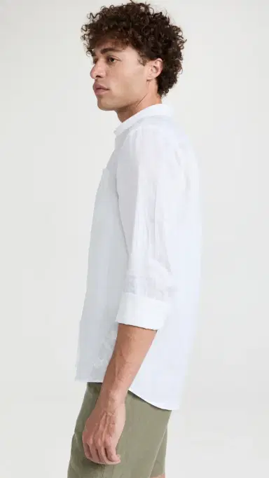 Vilebrequin Caroubis Linen Shirt Blanc | Thumbnail 5 Vilebrequin Caroubis Linen Shirt Blanc | Thumbnail 5