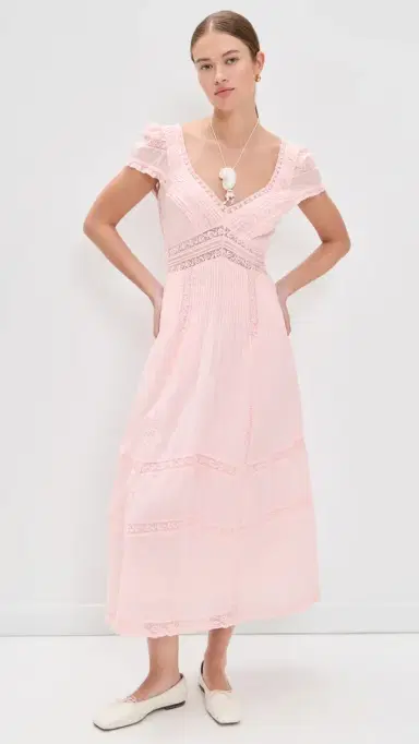 LoveShackFancy uvi Dress Pink | Thumbnail 5 LoveShackFancy uvi Dress Pink | Thumbnail 5