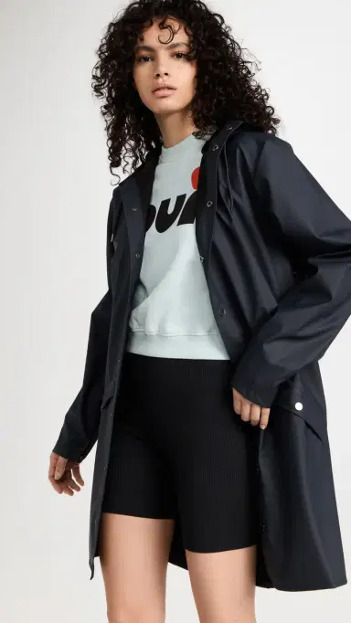 Rains Long Jacket Navy S | Thumbnail 2 Rains Long Jacket Navy S | Thumbnail 2