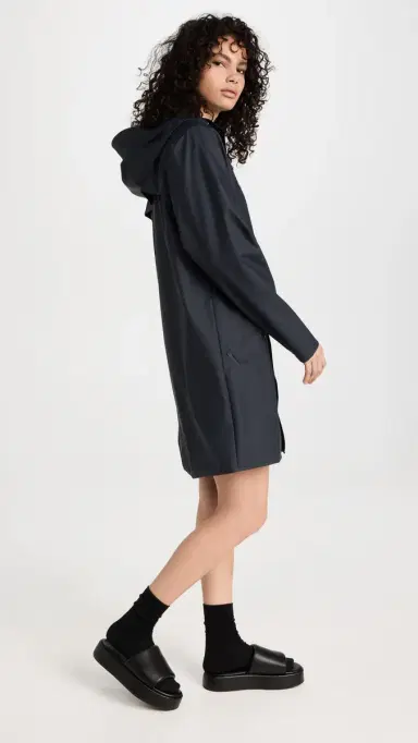 Rains Long Jacket Navy S | Thumbnail 4 Rains Long Jacket Navy S | Thumbnail 4