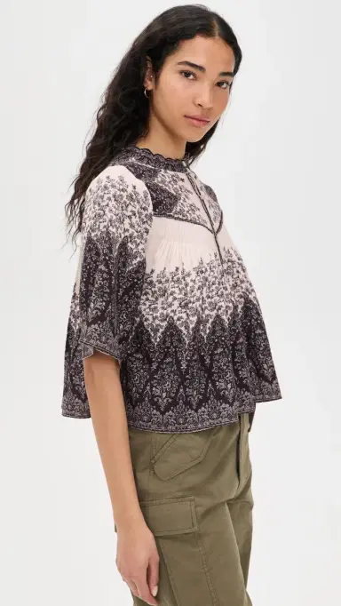Sea Hedra Print Blouse Multi | Thumbnail 4 Sea Hedra Print Blouse Multi | Thumbnail 4