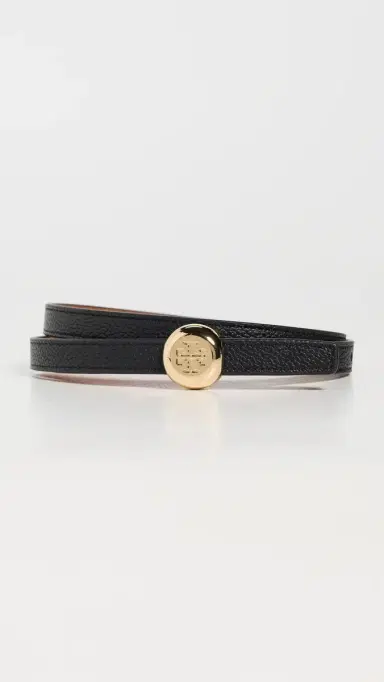 Tory Burch Romy Belt Black/Aged Tan | Thumbnail 2 Tory Burch Romy Belt Black/Aged Tan | Thumbnail 2