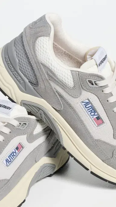 Autry Hyperway Low Man Suede Mesh Sneakers Suede/Mesh Plumb/Silver | Thumbnail 5 Autry Hyperway Low Man Suede Mesh Sneakers Suede/Mesh Plumb/Silver | Thumbnail 5
