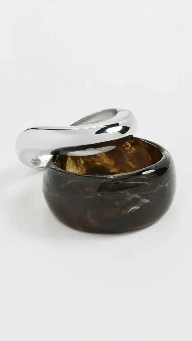 Shashi Bangle Set Brown/Silver | Thumbnail 2 Shashi Bangle Set Brown/Silver | Thumbnail 2