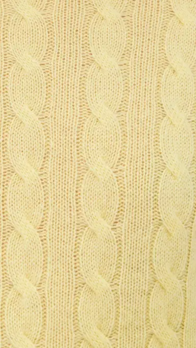 White + Warren Cashmere Varsity Cable Crewneck emonade | Thumbnail 6 White + Warren Cashmere Varsity Cable Crewneck emonade | Thumbnail 6
