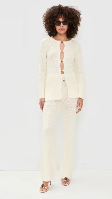 4th & Reckless Geri Coverup Pants Cream S | Thumbnail 5 4th & Reckless Geri Coverup Pants Cream S | Thumbnail 5