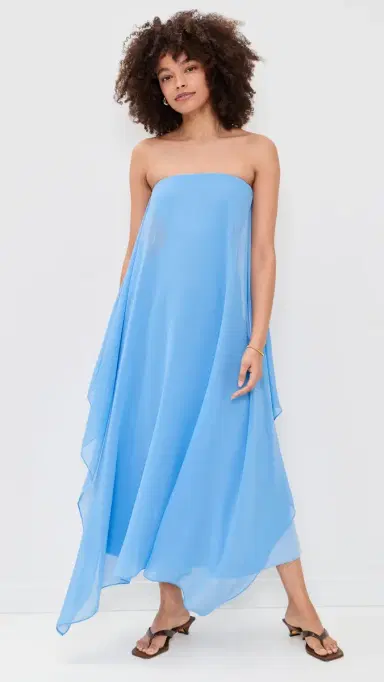 Solid & Striped The Indira Dress Blue Lagoon | Thumbnail 5 Solid & Striped The Indira Dress Blue Lagoon | Thumbnail 5