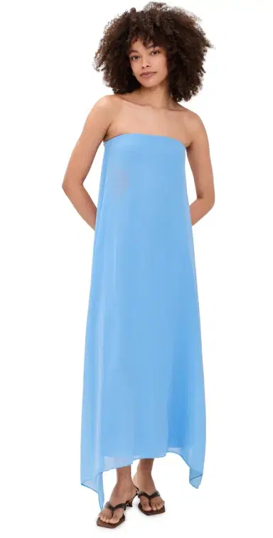 Solid & Striped The Indira Dress Blue Lagoon L | Thumbnail 1 Solid & Striped The Indira Dress Blue Lagoon L | Thumbnail 1