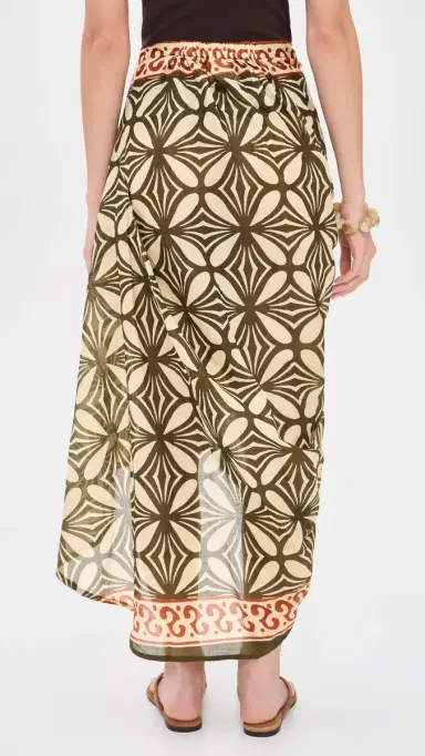 Guadalupe Design Giada Pareo Skirt Red | Thumbnail 3 Guadalupe Design Giada Pareo Skirt Red | Thumbnail 3
