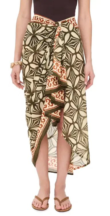 Guadalupe Design Giada Pareo Skirt Red | Thumbnail 1 Guadalupe Design Giada Pareo Skirt Red | Thumbnail 1