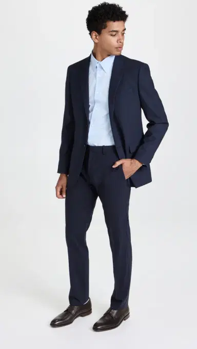 Theory ylvain Good Cotton Shirt Olympic | Thumbnail 5 Theory ylvain Good Cotton Shirt Olympic | Thumbnail 5