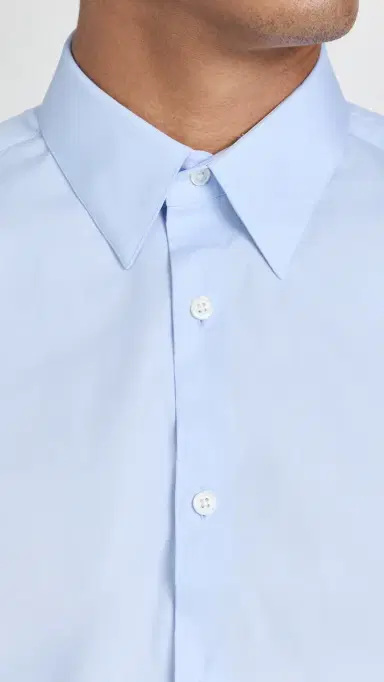Theory ylvain Good Cotton Shirt Olympic | Thumbnail 6 Theory ylvain Good Cotton Shirt Olympic | Thumbnail 6