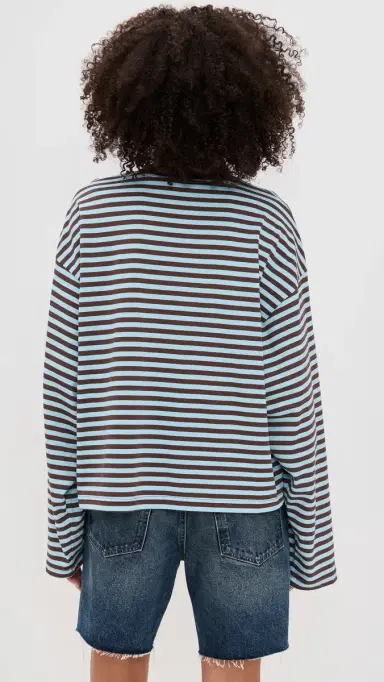 Lioness Bloom Long Sleeve Tee Chocolate Sea Stripe | Thumbnail 3 Lioness Bloom Long Sleeve Tee Chocolate Sea Stripe | Thumbnail 3