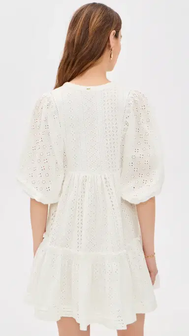 Poupette St Barth Aria Mini Dress White | Thumbnail 3 Poupette St Barth Aria Mini Dress White | Thumbnail 3
