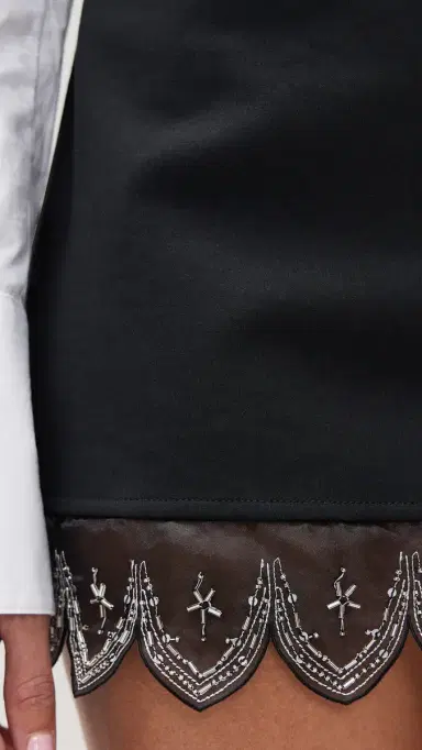 STAUD Tiara Skirt Black | Thumbnail 6 STAUD Tiara Skirt Black | Thumbnail 6