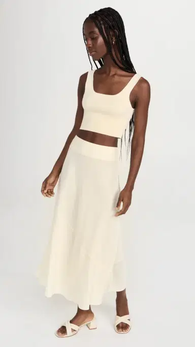 Apiece Apart Ami Slip Skirt Cream | Thumbnail 5 Apiece Apart Ami Slip Skirt Cream | Thumbnail 5
