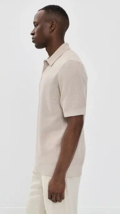 Vince Geo Jacquard Polo ineral/Classic Cream | Thumbnail 4 Vince Geo Jacquard Polo ineral/Classic Cream | Thumbnail 4