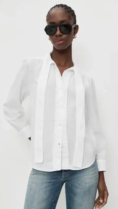 R13 Neck Tie Shirt White | Thumbnail 2 R13 Neck Tie Shirt White | Thumbnail 2